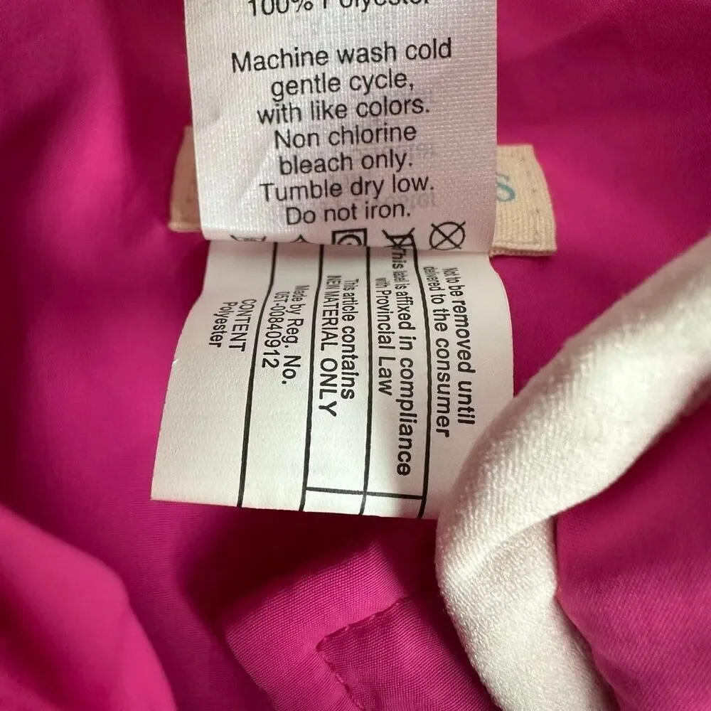 Crewcuts Puffer Vest Girls size 14 Pink White